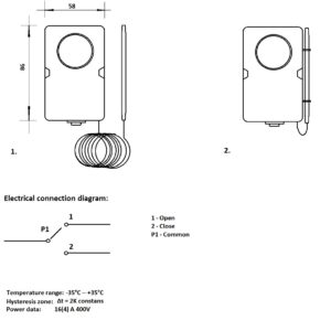 Mekaaninen termostaatti F-2000 - Image 2